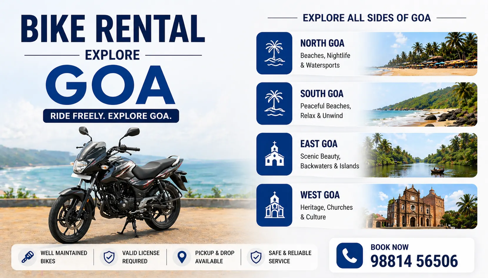 bike Rental service in Goa