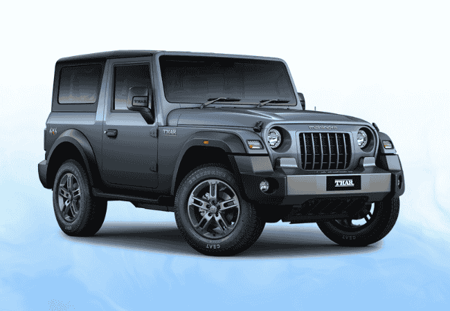 Thar Manual Convertible SUV Car Rental at Dabolim Airport